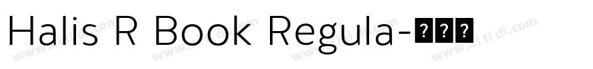 Halis R Book Regula字体转换
